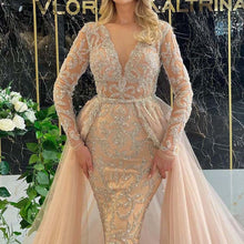 Load image into Gallery viewer, Women Clothing Dress Elegant Trailing French Simplicity Gold Court Gauzy Gown