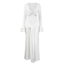 Load image into Gallery viewer, Spring Women Elegant Dress Elegant Design Sexy Lace Stitching Slim Fit Maxi Dress