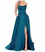 Load image into Gallery viewer, Bridesmaid Dress Long Maxi Dress Small Trailing Strap Solid Color Cocktail Evening Dress
