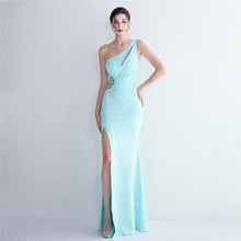 Load image into Gallery viewer, Folding Beaded Craft Toast Clothing Long Shoulder Appreciation Dinner Slim Fit Fishtail Wedding