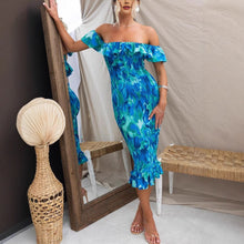Load image into Gallery viewer, Summer off Shoulder Lace Skinny Sheath Elegant Sexy Dress