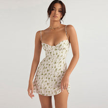 Load image into Gallery viewer, Autumn Winter Small Floral Cami Dress Women Clothing