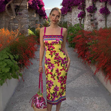 Load image into Gallery viewer, Summer Ethnic Retro Printed Slim Fit Sheath Sling Dress Maxi Dress for Women