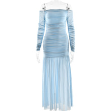 Load image into Gallery viewer, Summer off Shoulder Tube Top Dress Sexy Backless Pleated Slim Dress Women