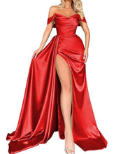Load image into Gallery viewer, Cocktail High Slit Sexy Host Off Shoulder Slimming Party Evening Dress