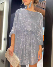 Load image into Gallery viewer, Festival Party Fashionable Sequ Sequin Color Waist-Tight Dress