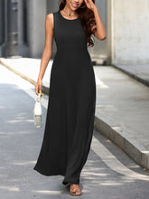 Load image into Gallery viewer, Sexy Sleeveless Dress Solid Color Mid Length Slim Strap Vest Dress