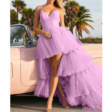 Load image into Gallery viewer, Sexy Strap Wedding Dress Blue Long Tail High Waist Tail Wedding Bridesmaid Dress
