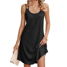 Load image into Gallery viewer, Summer Solid Color round Neck Strap Loose Sleeveless Dress