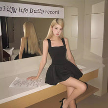 Load image into Gallery viewer, Ballet White Cami Dress Women Summer Small Waist A line Slimming Puffy Short Dress