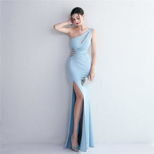 Load image into Gallery viewer, Folding Beaded Craft Toast Clothing Long Shoulder Appreciation Dinner Slim Fit Fishtail Wedding
