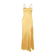 Load image into Gallery viewer, Autumn Socialite Camisole Dress Split Slimming Maxi Dress for Women