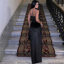 Load image into Gallery viewer, Women Clothing Winter Sexy Slit Slim Pleated Tube Top Dress