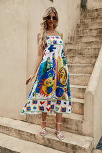 Load image into Gallery viewer, Sexy Women Clothing Sling Graffiti Printing Sleeveless Swing Dress Amplified craft