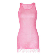 Load image into Gallery viewer, Women Clothing Summer Sexy round Neck Sleeveless Sheath Dress