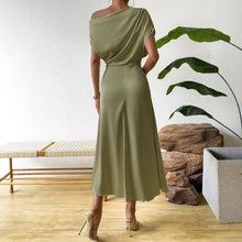 Load image into Gallery viewer, Women Clothing Trendy Summer Satin Satin Women Summer Dress Tight Jumpsuit Long Dress