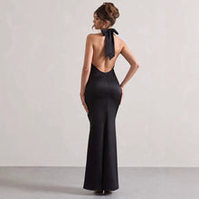Load image into Gallery viewer, Halter Evening Dress Elegant Slim Dress Cocktail Party Dress