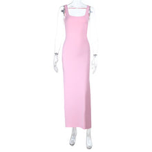 Load image into Gallery viewer, Bow Backless Light Dress Autumn Sexy Strap Dress