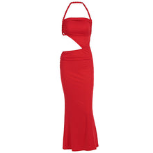 Load image into Gallery viewer, Women Clothing Summer Sexy Braid Rope Halter Cut out Slim Sleeveless Dress