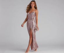 Load image into Gallery viewer, Sequin Sling Dress Summer Host Cocktail Sexy Prom Evening Dress