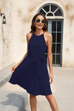 Load image into Gallery viewer, Spring Summer Women Clothing Solid Color Waist Tight Cami Dress Party Party Dress V neck Sleeveless Hem Dress
