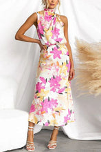 Load image into Gallery viewer, Summer Women Clothing Floral Print Sleeveless Strap Dress