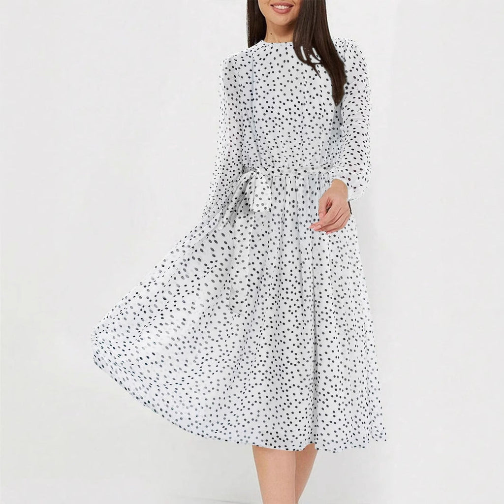 Vacation Casual Floral Lace up Waist Controlled Dress Women Spring Summer