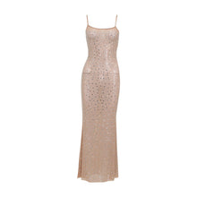 Load image into Gallery viewer, Women Clothing Sexy Tight High Waist Rhinestone Fishtail Dress Sling Dress
