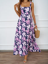 Load image into Gallery viewer, Women Clothing Summer Casual Strap Elegant A line Dress Floral Printed Dress
