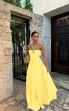Load image into Gallery viewer, Summer Solid Color Tube Top Pleated Sleeveless Sling Dress