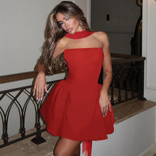 Load image into Gallery viewer, Women Clothing Winter Sexy Back Zipper Tube Top Short Type Dress