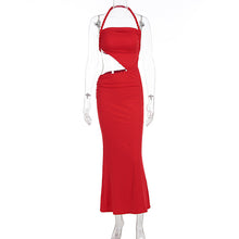 Load image into Gallery viewer, Women Clothing Summer Sexy Braid Rope Halter Cut out Slim Sleeveless Dress