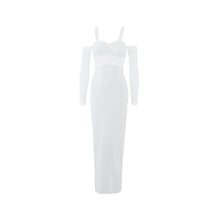 Load image into Gallery viewer, Women Clothing Sexy Spaghetti Straps Corset Slim Mesh Stitching Independent Sleeve Dress