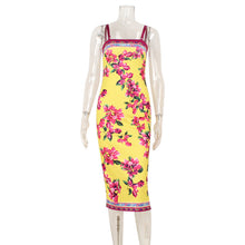 Load image into Gallery viewer, Summer Ethnic Retro Printed Slim Fit Sheath Sling Dress Maxi Dress for Women