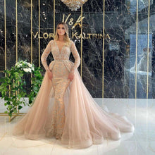 Load image into Gallery viewer, Women Clothing Dress Elegant Trailing French Simplicity Gold Court Gauzy Gown