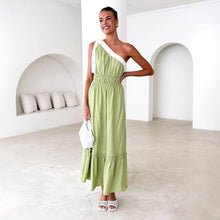 Load image into Gallery viewer, Summer Casual Lace up Solid Color Dress
