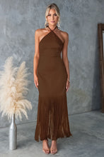 Load image into Gallery viewer, Summer Solid Color off Shoulder Tassel Skinny Sheath Dress Women