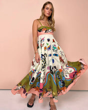 Load image into Gallery viewer, Sexy Women Clothing Cotton Linen Sleeveless Graffiti Printing Sleeveless Swing Dress Amplified craft