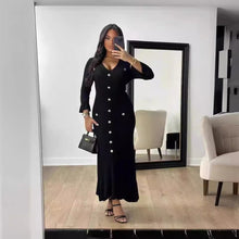 Load image into Gallery viewer, Fall Winter Long Slim Fit Slimming Knitted Long Sleeved Dress