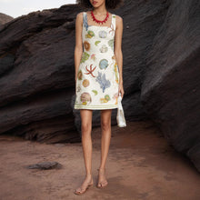 Load image into Gallery viewer, Summer Autumn Backless Print Casual Sling Mini Dress