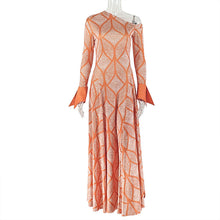 Load image into Gallery viewer, Slim Fit Fresh Women Pleated A line Dress Shoulder Collar Oblique Long Sleeve Dress