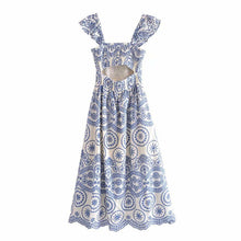 Load image into Gallery viewer, Women Hollow Out Cutout Embroidered Strap Dress