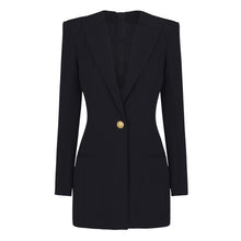 Load image into Gallery viewer, Spring Autumn High Solid Color Long Sleeve Slim Fit Office Ladies Business Dress Women