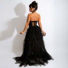 Load image into Gallery viewer, Sexy See-through Mesh Lace Chest-Wrapped Dress