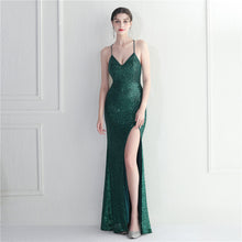 Load image into Gallery viewer, Nightclubs Dinner Ceremony Performance Evening Dress Crisscross