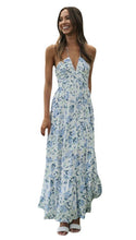 Load image into Gallery viewer, Women V neck Brace Maxi Dress Elegant Shoulder Baring Sleeveless Sling