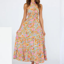 Load image into Gallery viewer, Women Dress Sexy Halter Backless Holiday Jumpsuit Beach Dress