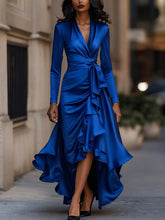 Load image into Gallery viewer, Women Clothing Elegant Ruffled Waist Slimming Maxi Dress Dress