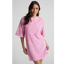Load image into Gallery viewer, Autumn Winter Velvet Sequin Elegant V neck Backless Short Sleeve Dress