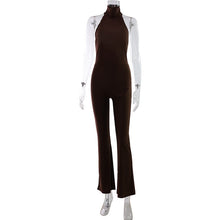 Load image into Gallery viewer, Sexy Millennium Sweet Cool Sleeveless Halter Backless Slim Fit Jumpsuit